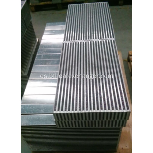 Placa de aluminio Intercooler / enfriador de aire de carga